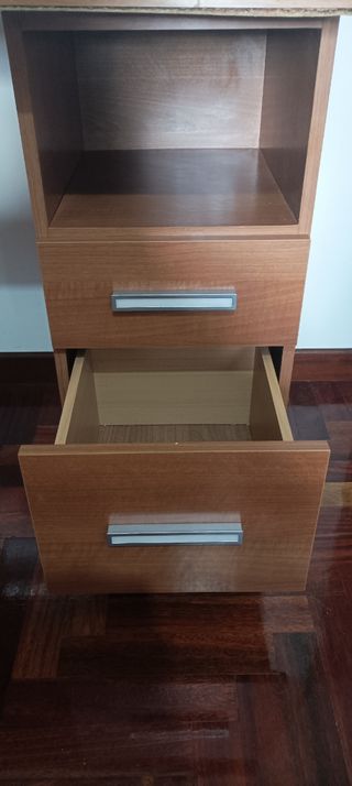 Escritorio madera 2 cajones