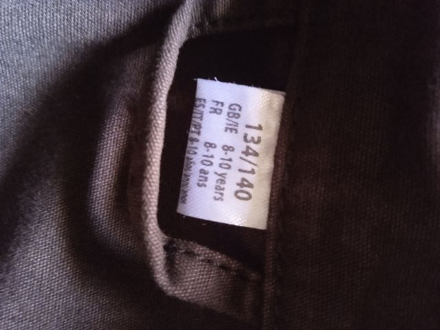 Chaqueta militar niño marrón talla 8-10 años