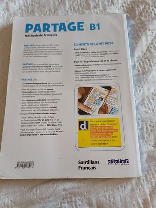 PARTAGE B1 LIVRE