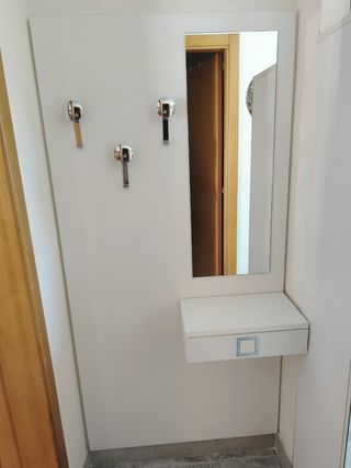 Appendiabiti ingresso bianco - Specchio