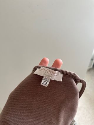Top marrón Pull&Bear asimétrico