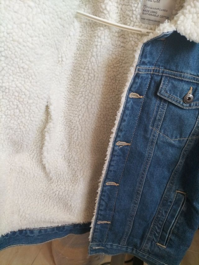 Cazadora vaquera borreguillo niño 10-12 años