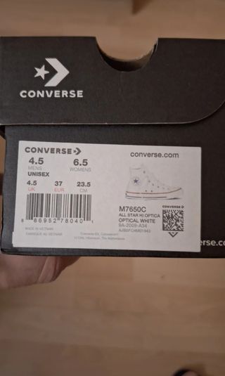 Converse All Star blancas - Talla 37