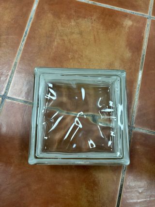 8 bloques de PAVES Bloque de vidrio transparente
