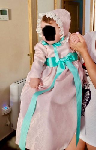 Volcá fallera bebé niña 