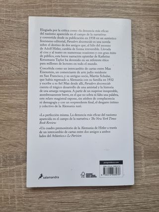 Paradero desconocido / Address Unknown (Spanish...