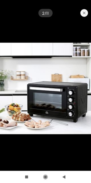 Horno eléctrico 32L sobremesa negro