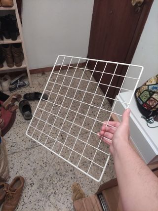 Rejilla metálica blanca - Decoración