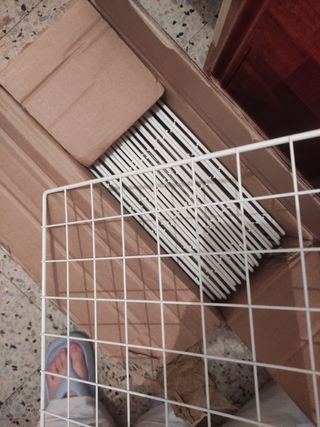 Rejilla metálica blanca - Decoración