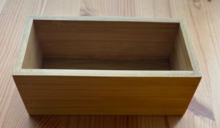 Caja rectangular bambú - Beige
