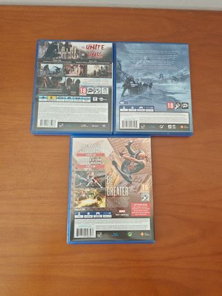 PACCHETTO DI 3 GIOCHI PER PS4