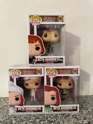 3 Funko Pop! Beth Harmon Queen's Gambit