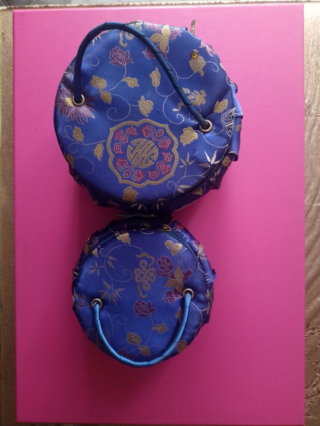 Joyeros vintage azul - 2 uds.