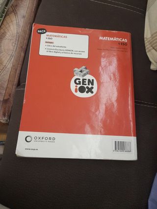 Matemáticas 1º ESO. Libro del estudiante. GENiOX