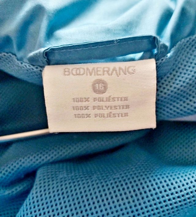 Chubasquero niño K-Way azul marino La talla es 15