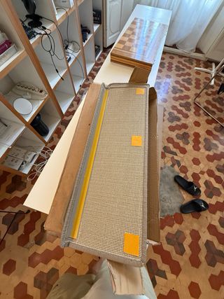Alfombra escalera beige