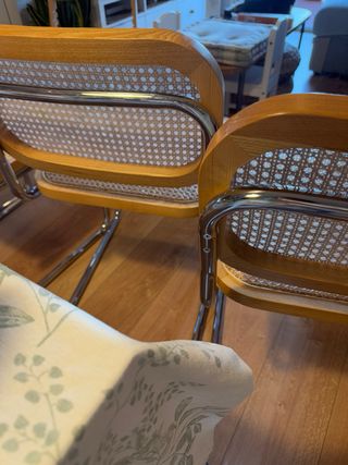 4 Sillas Comedor Sklum - Madera y Ratán