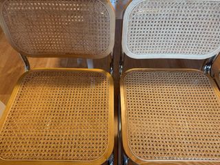 4 Sillas Comedor Sklum - Madera y Ratán