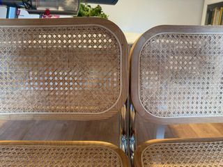 4 Sillas Comedor Sklum - Madera y Ratán