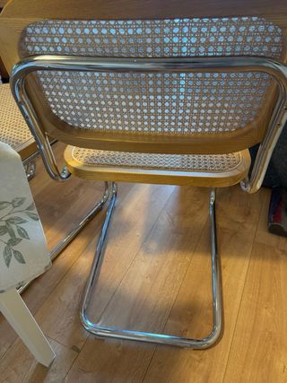4 Sillas Comedor Sklum - Madera y Ratán