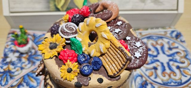 Biscottiera in ceramica e vetro - Sweet Home 850ml