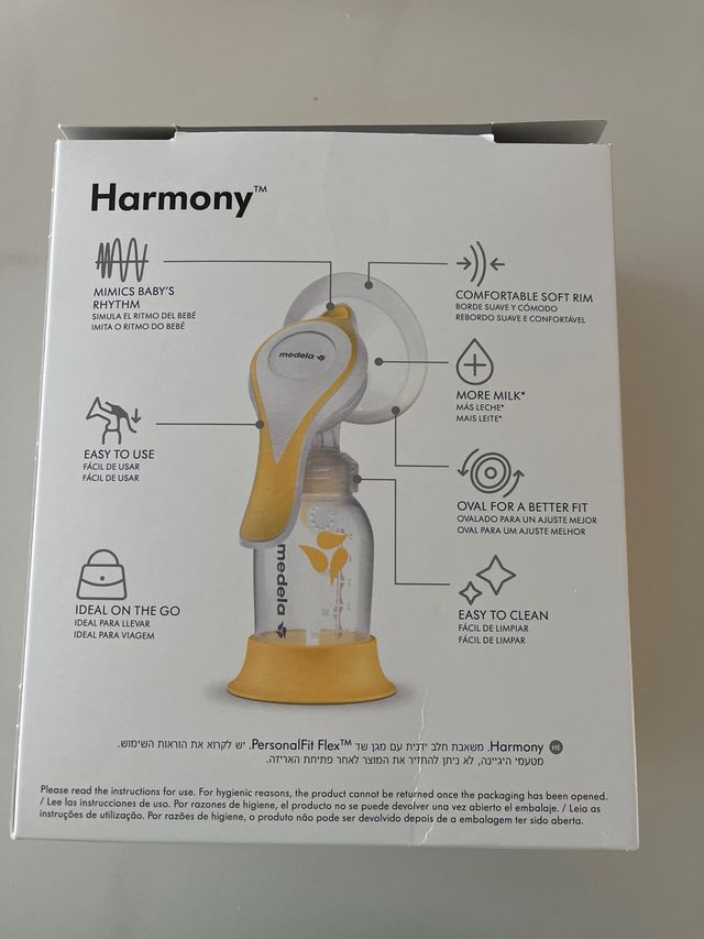 Sacaleches manual Medela Harmony