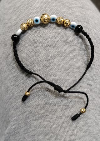 Pulsera ojo turco - oro 18k