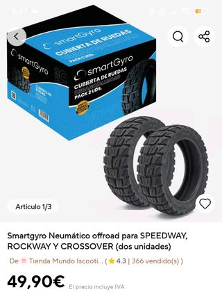 Patinete eléctrico Smartgyro Speedway V2.0