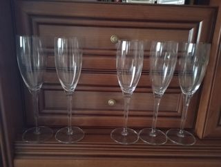 5 copas champán - Cristal