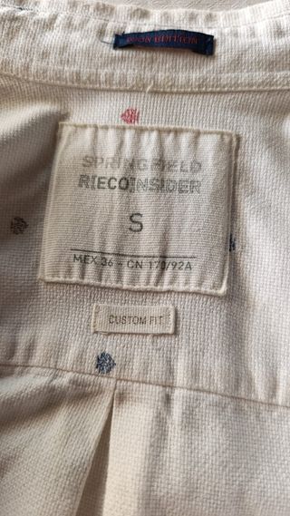Camisas Springfield blanca estampada