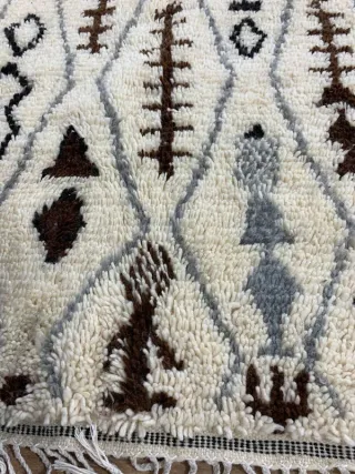 Autentico tappeto Azilal in lana naturale