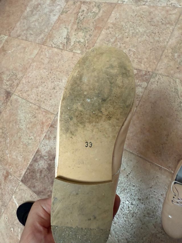 Zapatos niña piel rosa