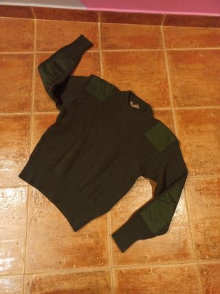 Jersey lana verde oliva