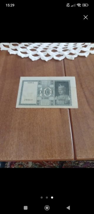 Banconota 10 Lire Italia