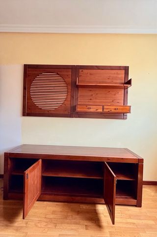 Mueble salón madera maciza