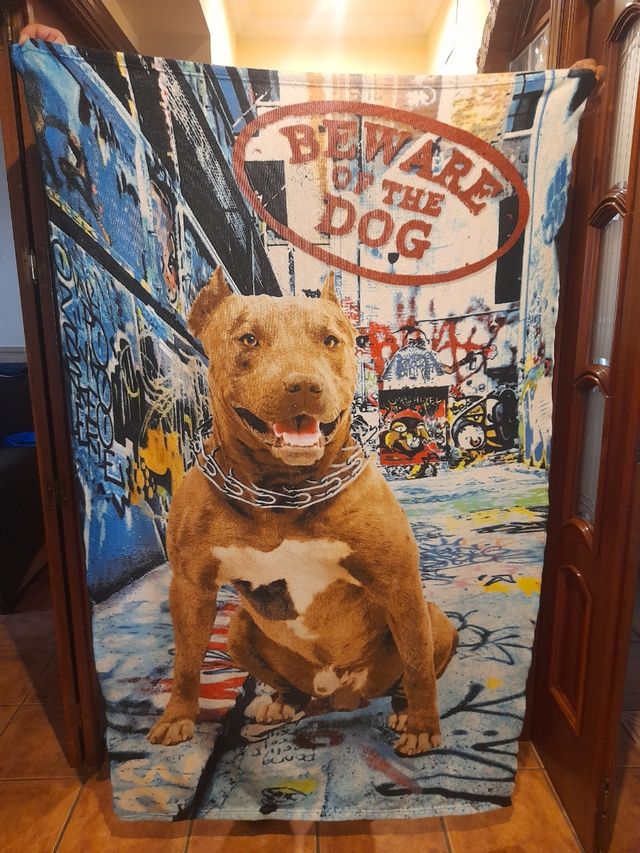 Manta microfibra perro pitbull