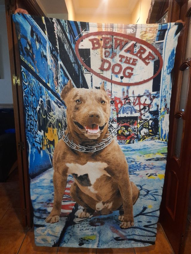 Manta microfibra perro pitbull