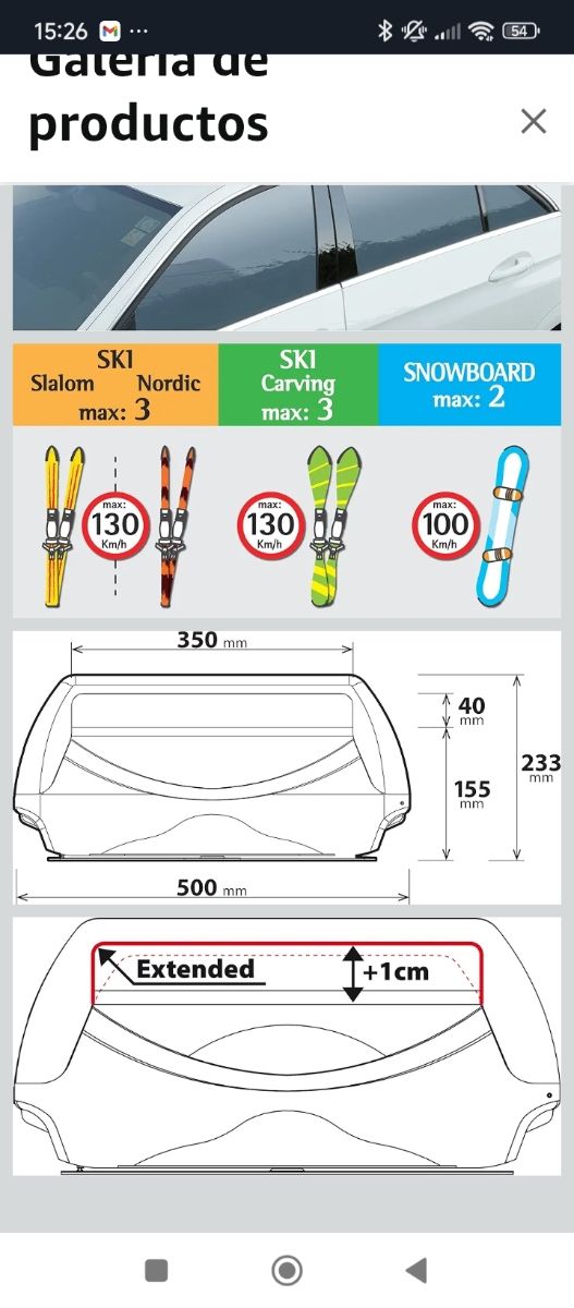NORDRIVE N40101 Portaesquís Magnético