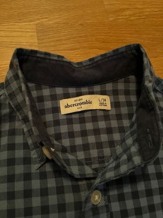 Camisa cuadros Abercrombie azul