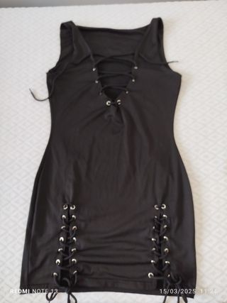Vestito nero - Corto - Lacci