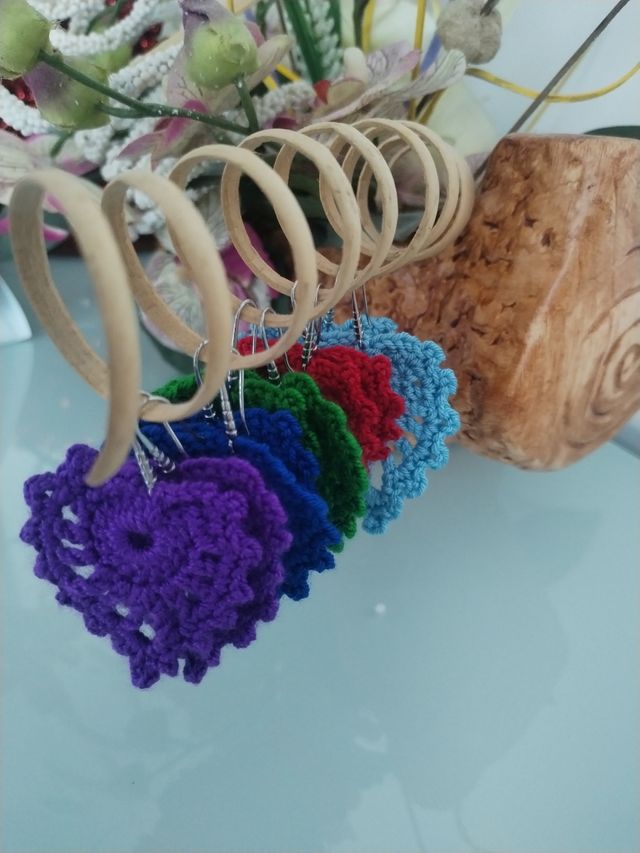 Pendientes ganchillo