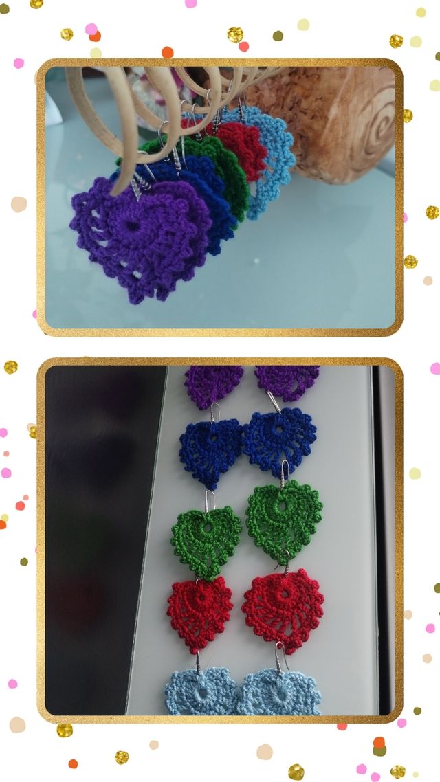 Pendientes ganchillo