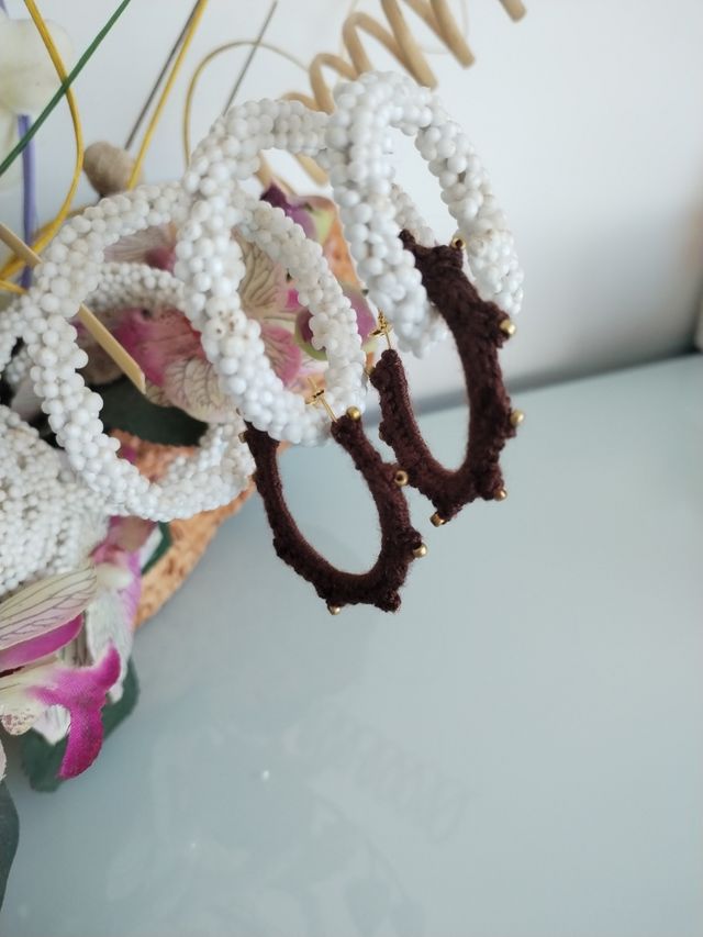 Pendientes ganchillo