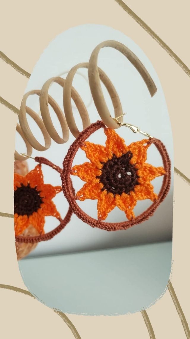 Pendientes ganchillo