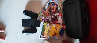 Nintendo Switch OLED + Funda + 3 juegos + Mando