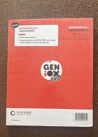 Matemáticas I 1º Bachillerato. Libro del estudi...