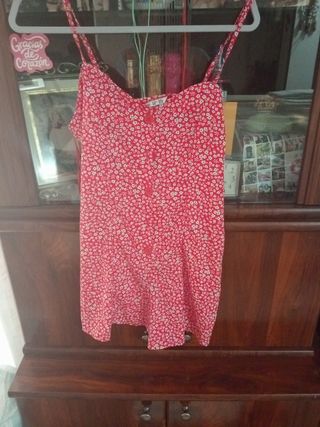 Vestido rojo flores - Mono