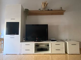 Mueble TV blanco - 3 piezas