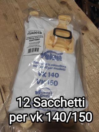 12 Sacchetti filtro VK140/150