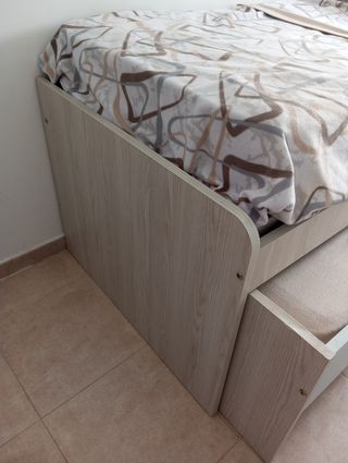 Cama nido infantil beige